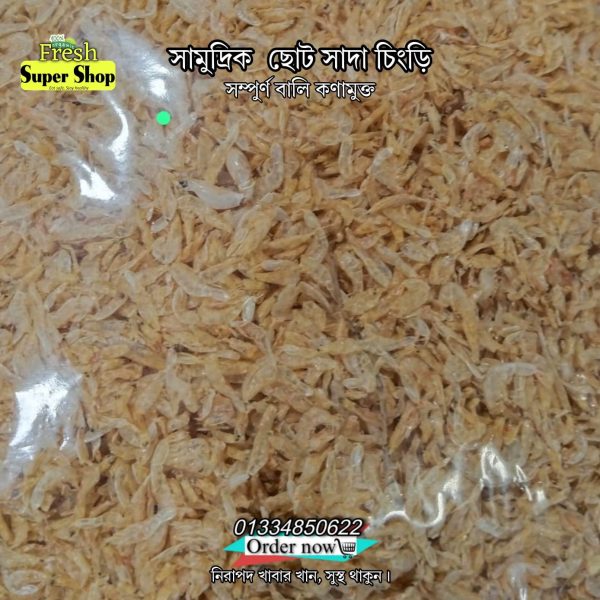 সামুদ্রিক ছোট সাদা চিংড়ি ১ কেজি